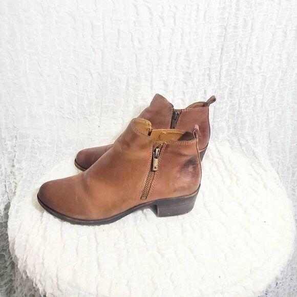 Lucky Brand Basel Toffee Color Booties Size 8M - Picture 10 of 10